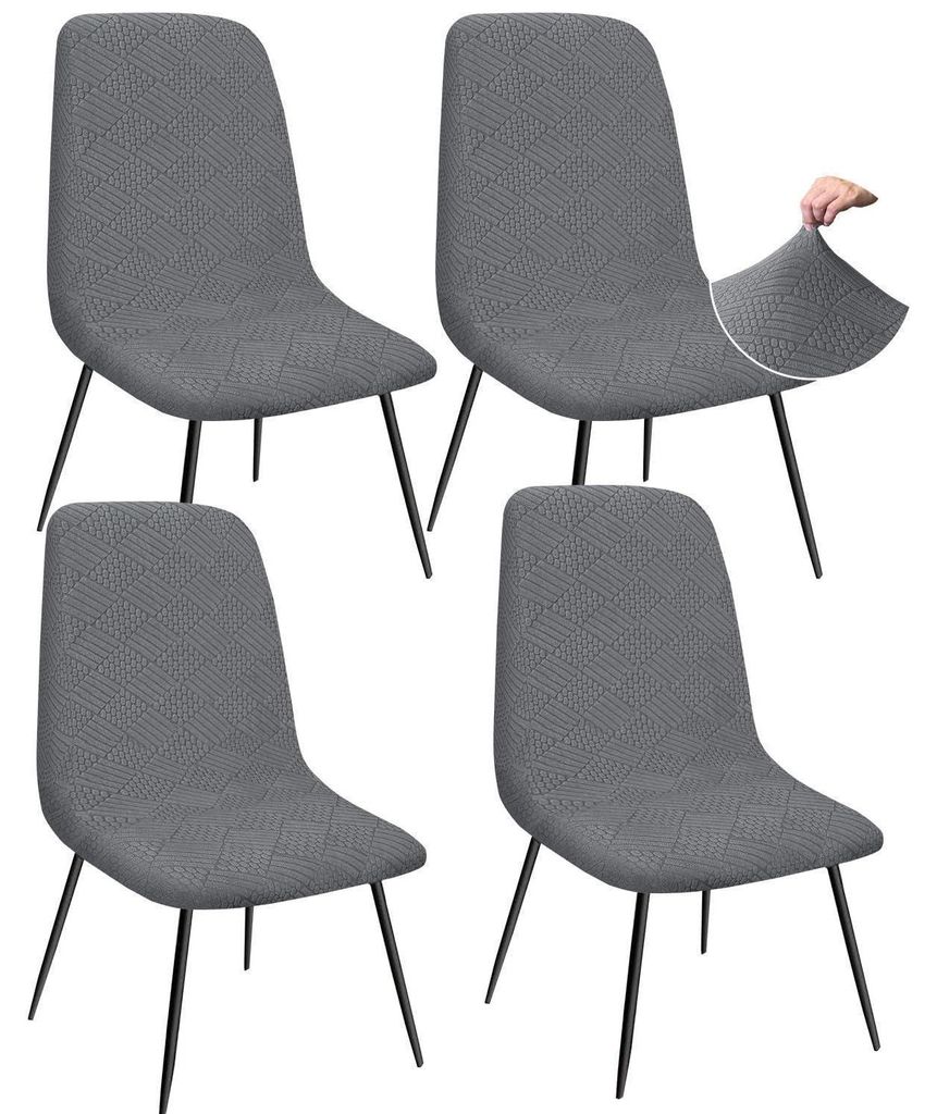 Poťahy na jedálenské stoličky, vzor Jacquard, zosilnené, Obrázok produktu 