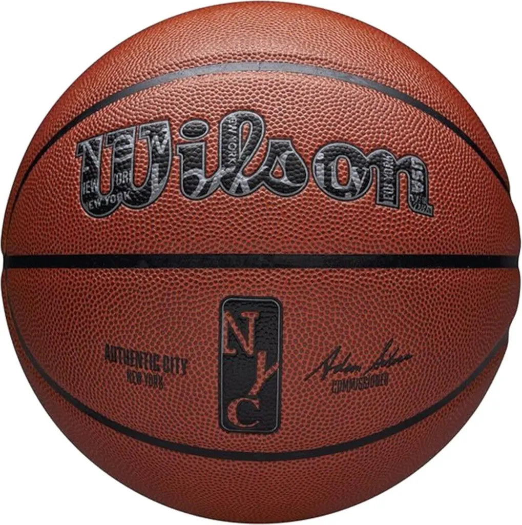 Ballon Wilson NBA Authentic City New York Idéal Entraînement et Matchs