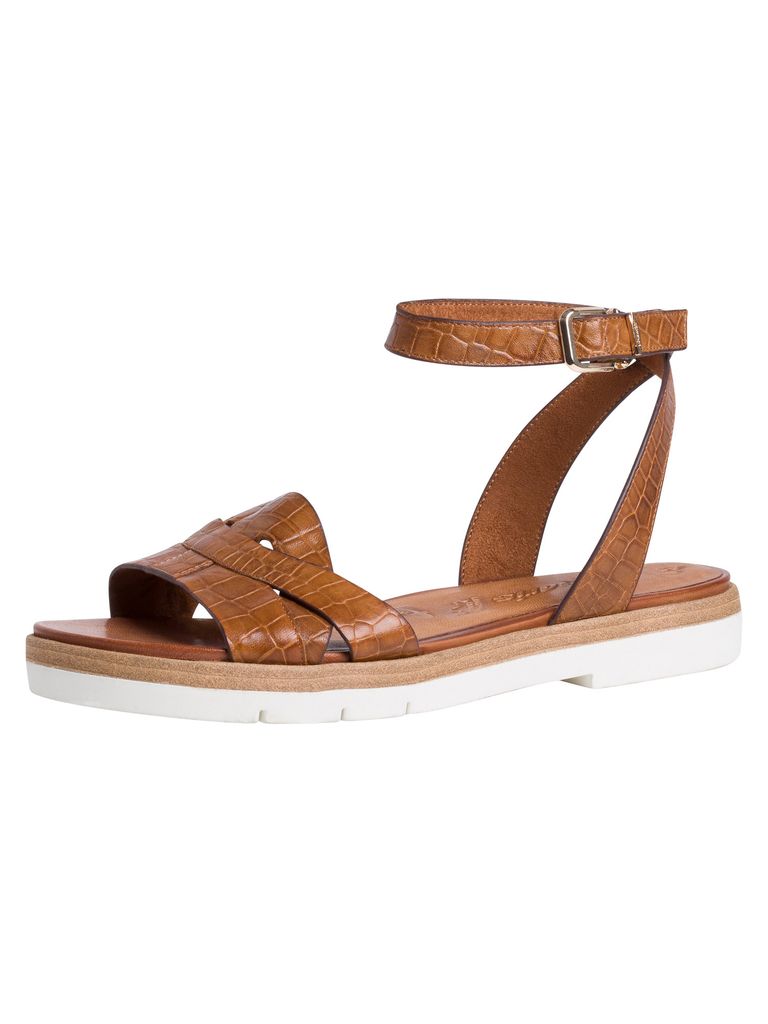Tamaris Damen Sandalette 1-1-28102-26 in nut croco (Größe: 38)