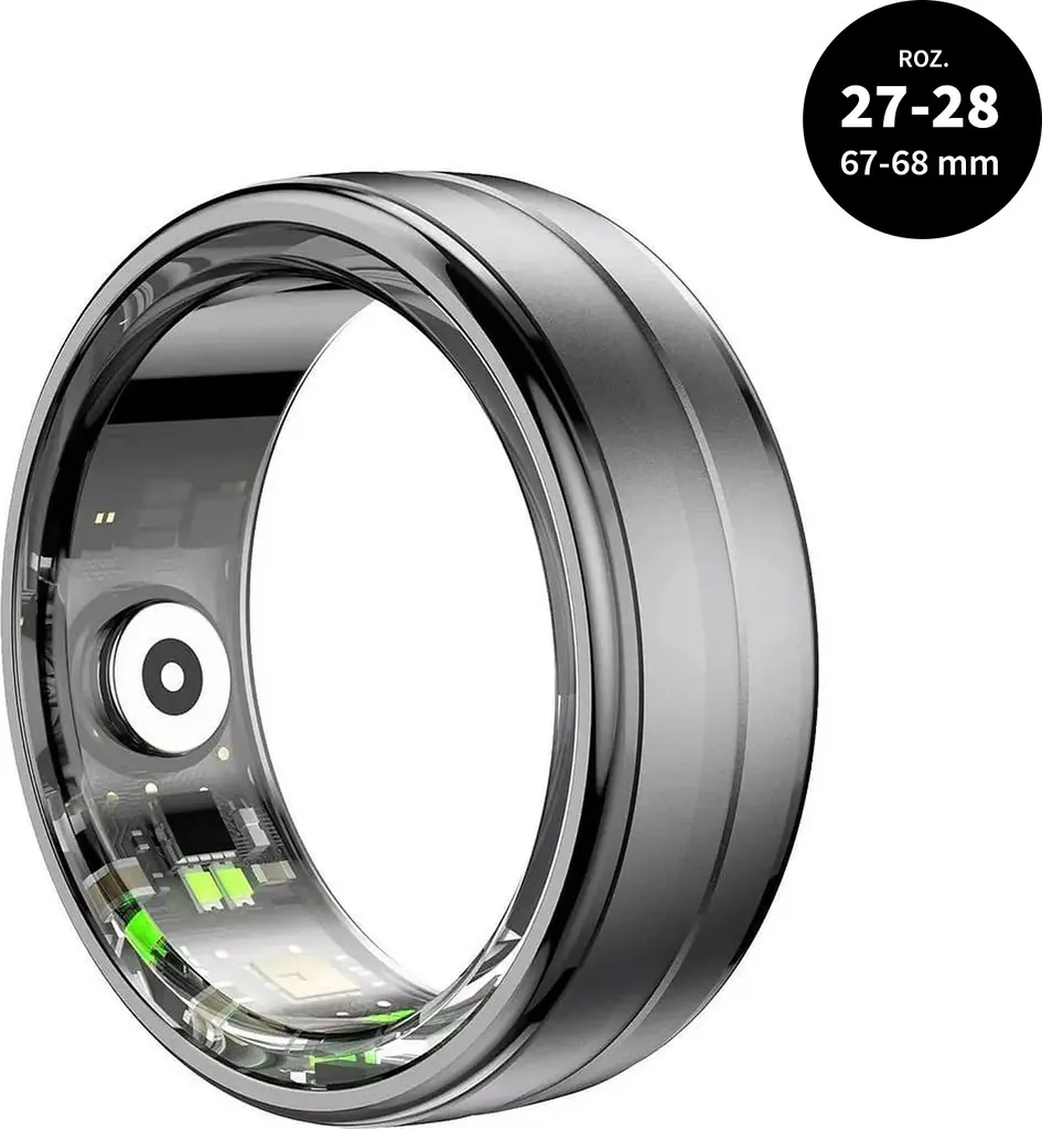 Smartring Rubicon R06 Nero S12 Taglia 27-28: L'Anello Intelligente Originale
