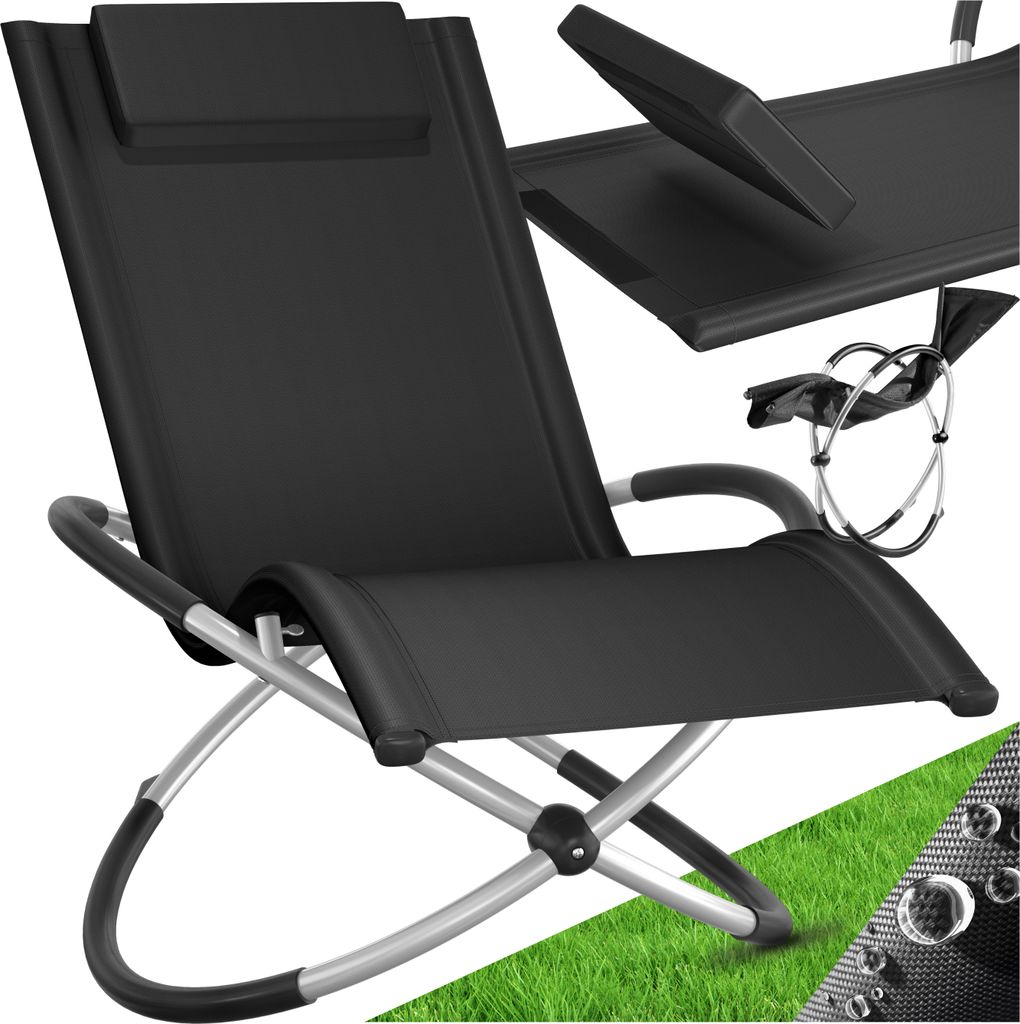 tectake® Sonnenliege Paulina ergonomisch, faltbar, 150 kg Produktbild 