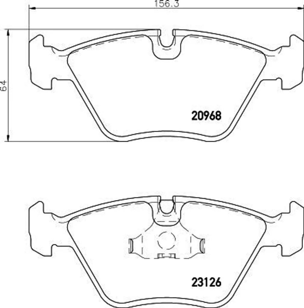 Plaquettes de frein HELLA OE C2A1541 anti-bruit pour Jaguar XJ Coupé