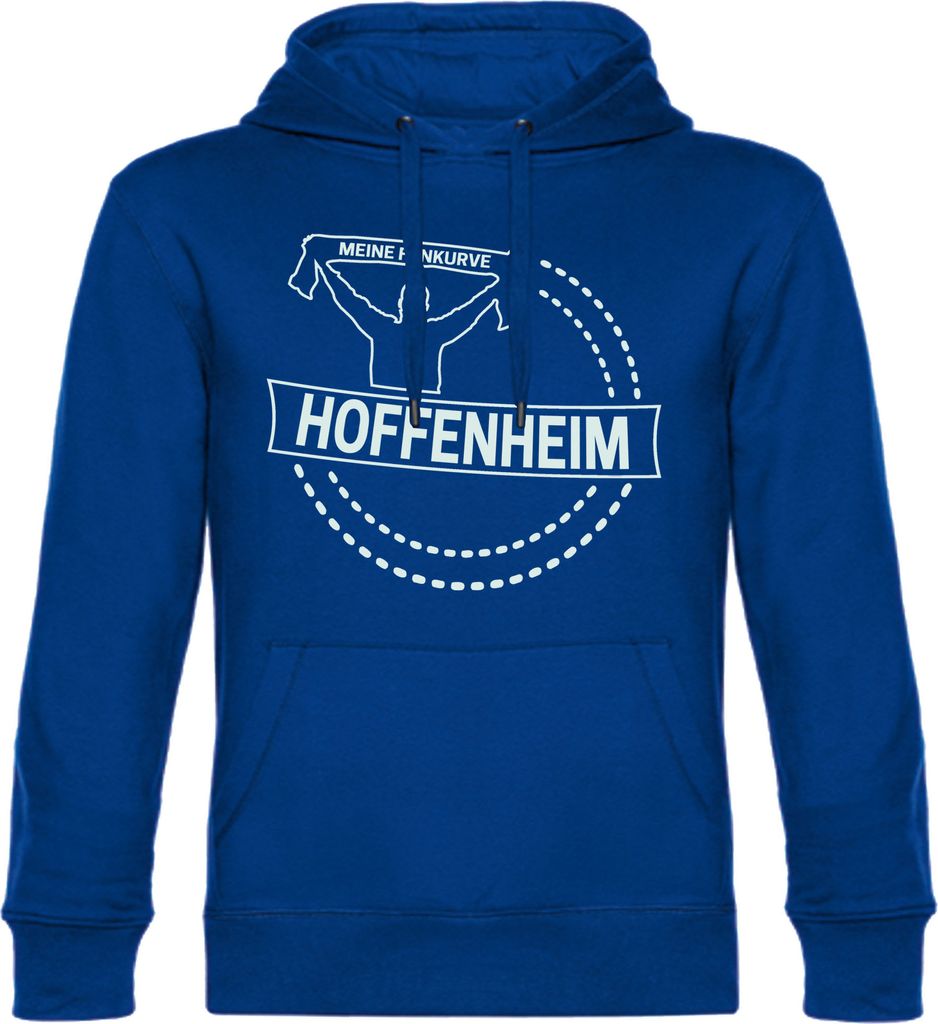 multifanshop Kapuzen Sweatshirt - Hoffenheim - Meine Fankurve, blau, Größe XXL