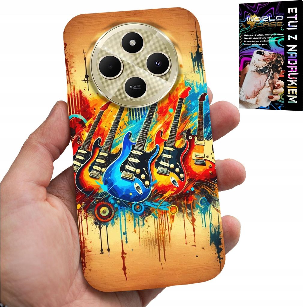 Puzdro pre Xiaomi Redmi 14C 4G – Elektrická gitara, Rock Obrázok produktu 