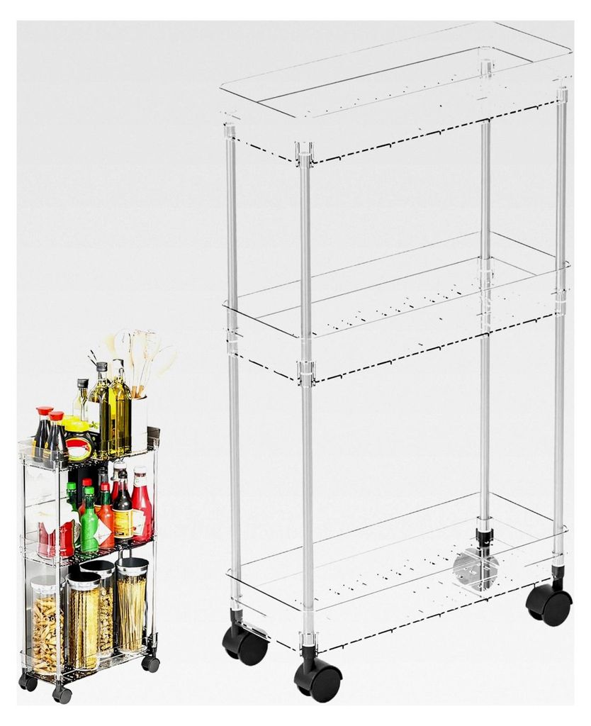 Badezimmer-Rollwagen – Etagen-Organizer mit multifunktionalem, mehrschichtigem Design