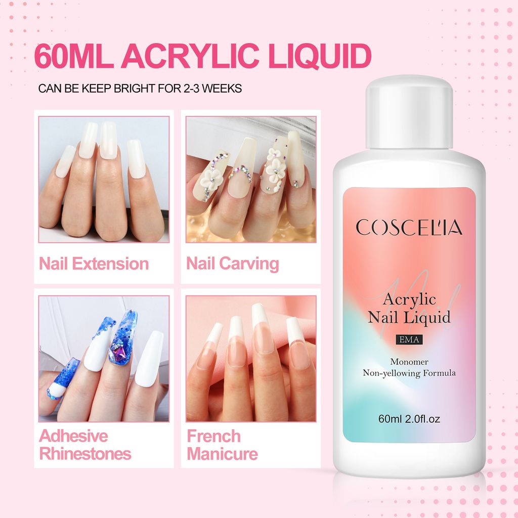 Acryl-Nagel-Set mit UV-Licht Acryl-Pulver und flüssiges Produktbild 5