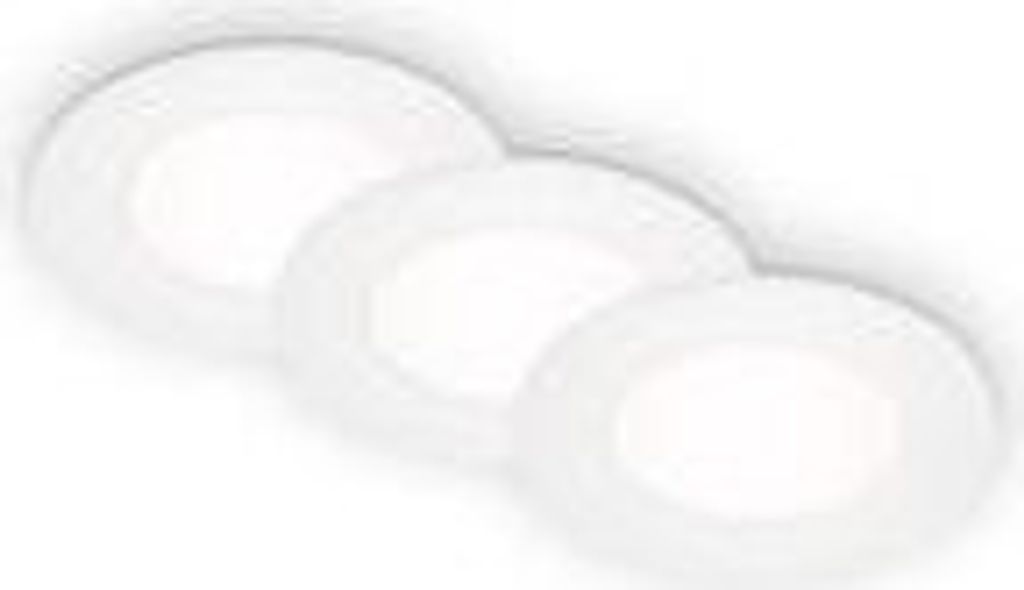 LED Einbauleuchten Einbaulampe 3er Set 3W weiß Kunststoff Produktbild 