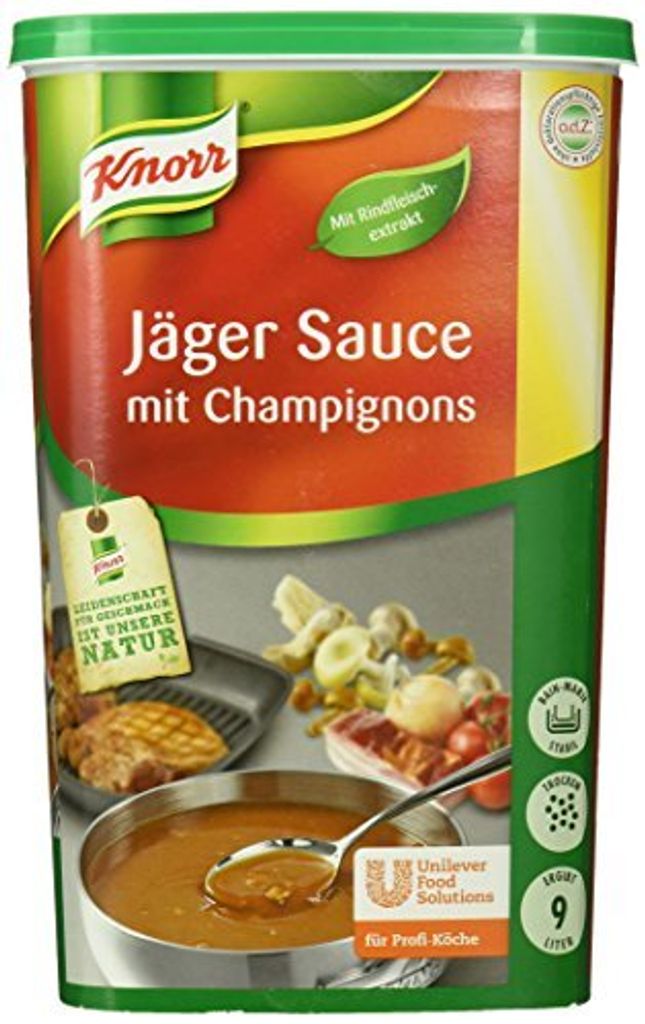 Knorr Jaeger Sauce klassisch abgeschmeckt mit Champignon Note 1000g