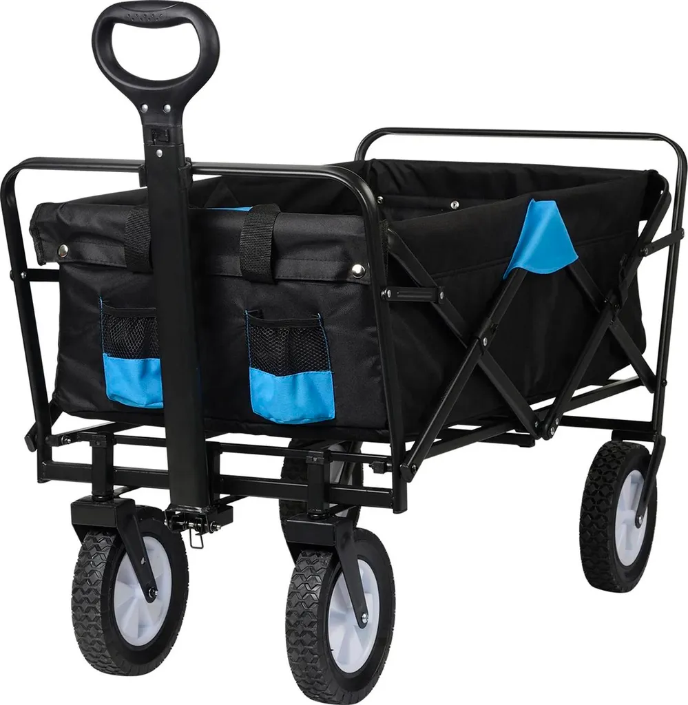 Chariot de transport pliable 100L : évitez le mal de dos - charge 80kg