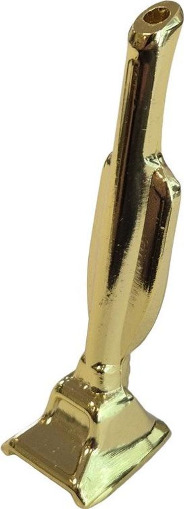 Schnupfgerät aus Aluminium, Länge 5,8 cm, mit der Besonderheit Gold Staubsauger