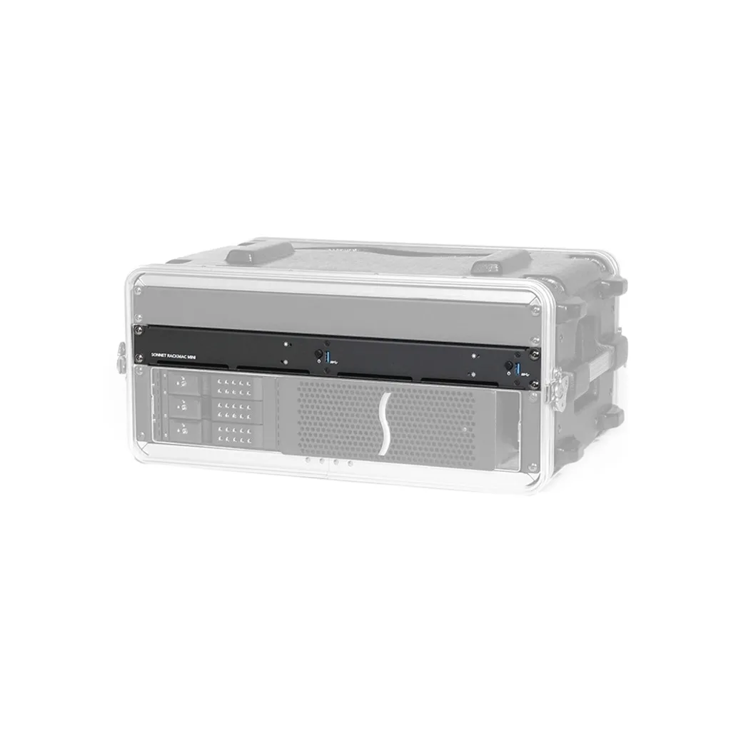 Kit de montage RackMac mini Sonnet 1U noir avec refroidissement actif