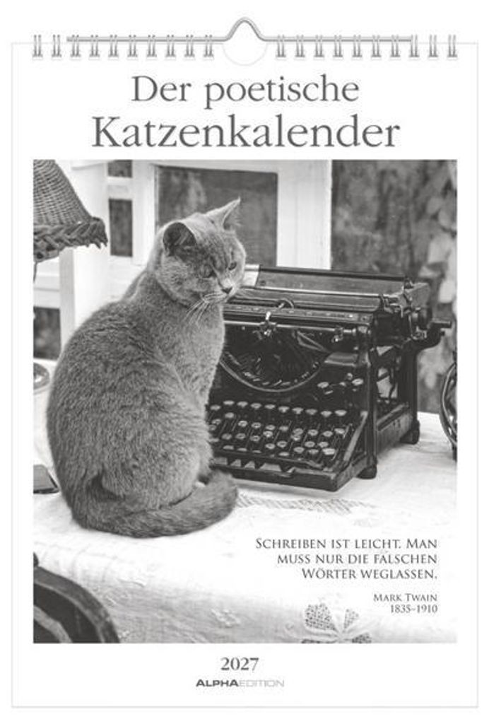 Der poetische Katzenkalender 2027 Produktbild 