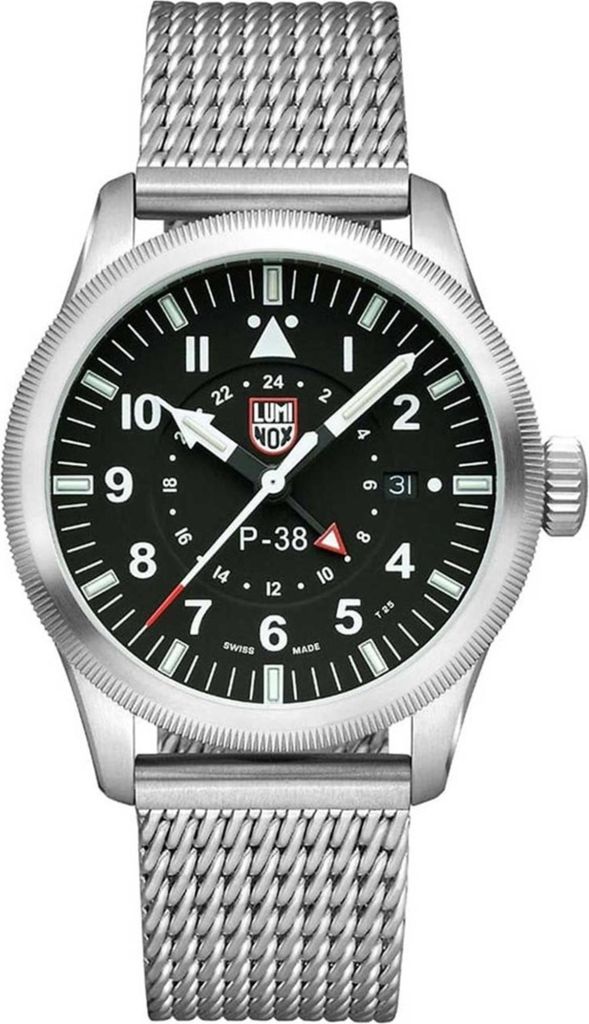 Luminox XA.9522 Air Pilot P-38 Lightning GMT schwarz silber Produktbild 