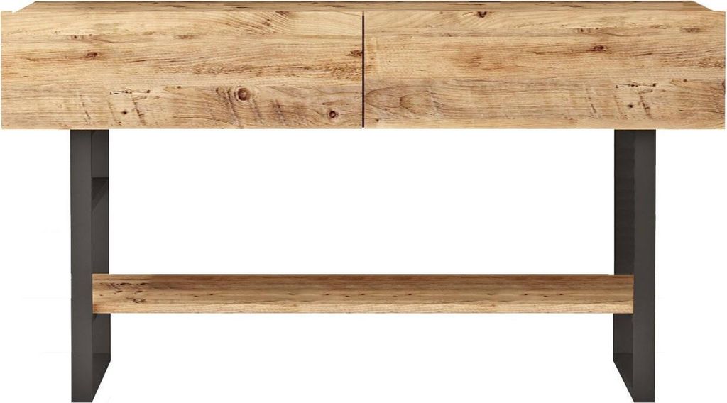 Kommode Minerva, Wohnzimmerbuffet, Wohnzimmer-Sideboard, Moderne Küchen-Speisekammer, 139x43 h76 cm, Eiche