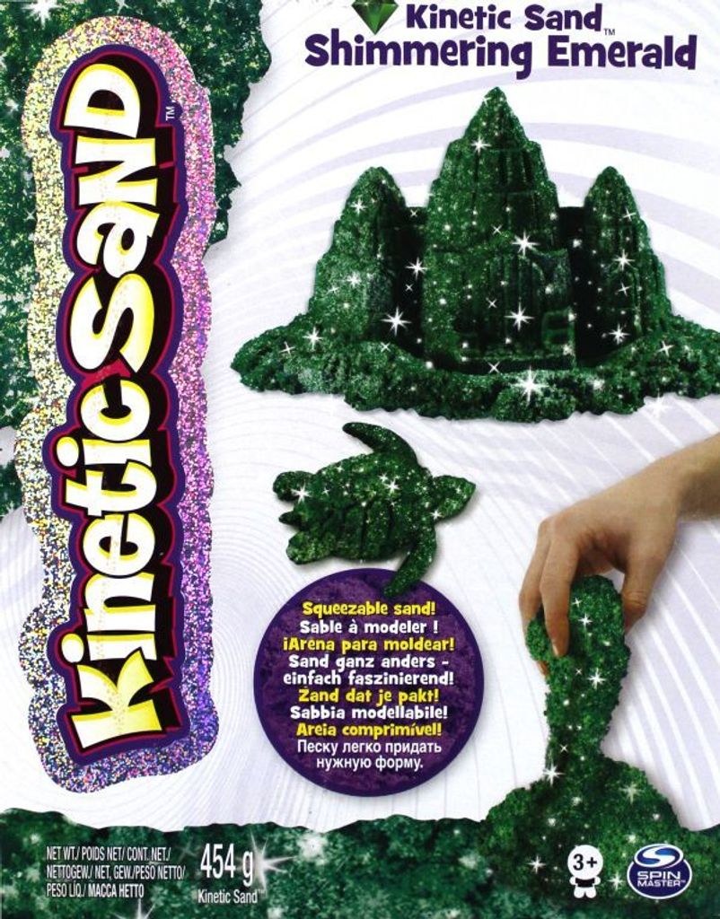 Piasek kinetyczny KINETIC SAND brokatowy, zielony