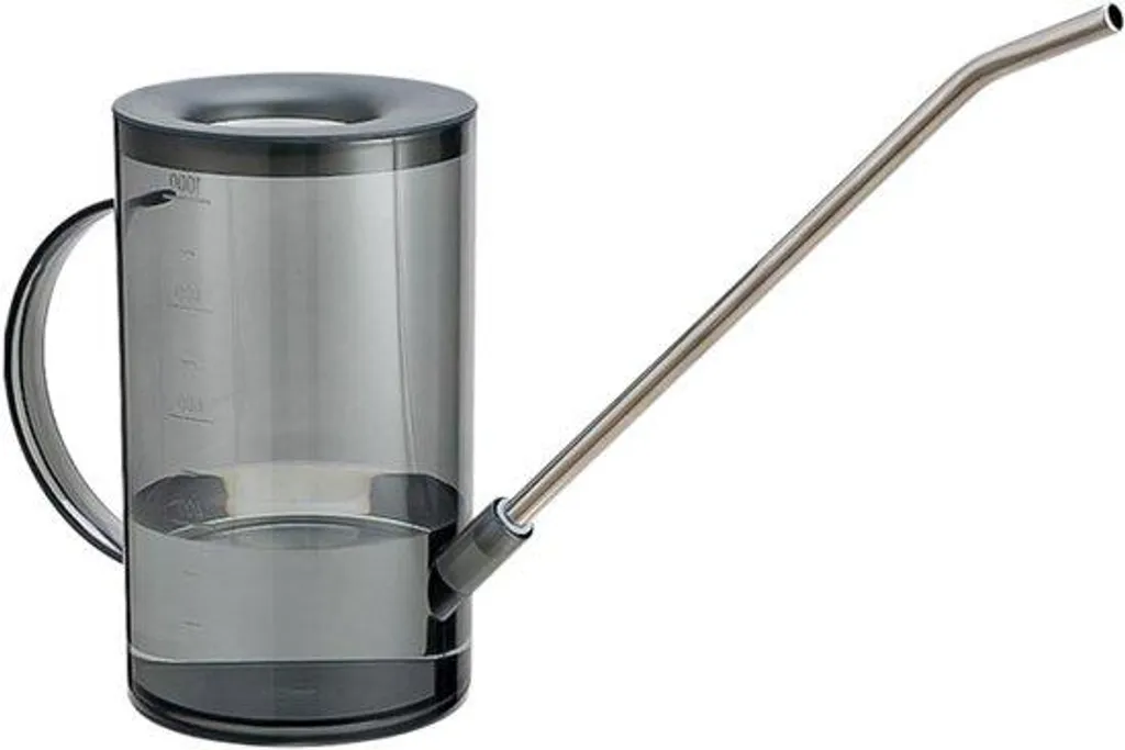 Arrosoir d'intérieur 1 litre gris anthracite pour fleurs et plantes