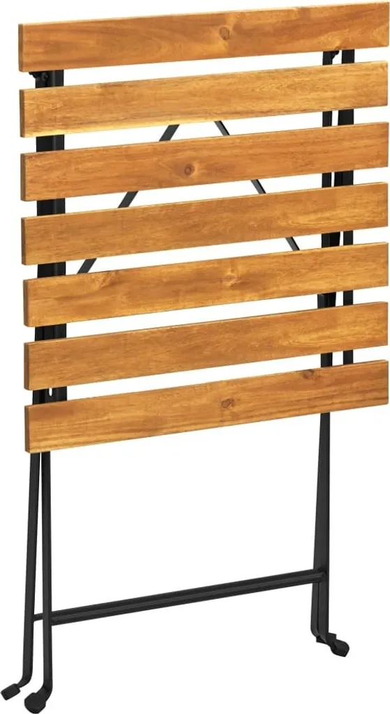 Table de bistrot robuste en bois d'acacia résistante aux intempéries - 6