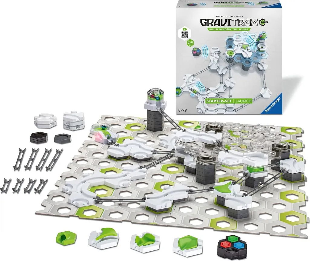 Kit de démarrage GraviTrax Power Launch - Circuit à billes électronique - 2