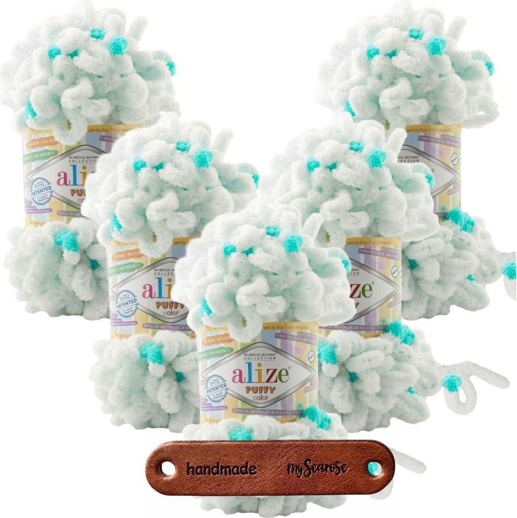 5 x ALIZE Puffy Color 6473 mit Label