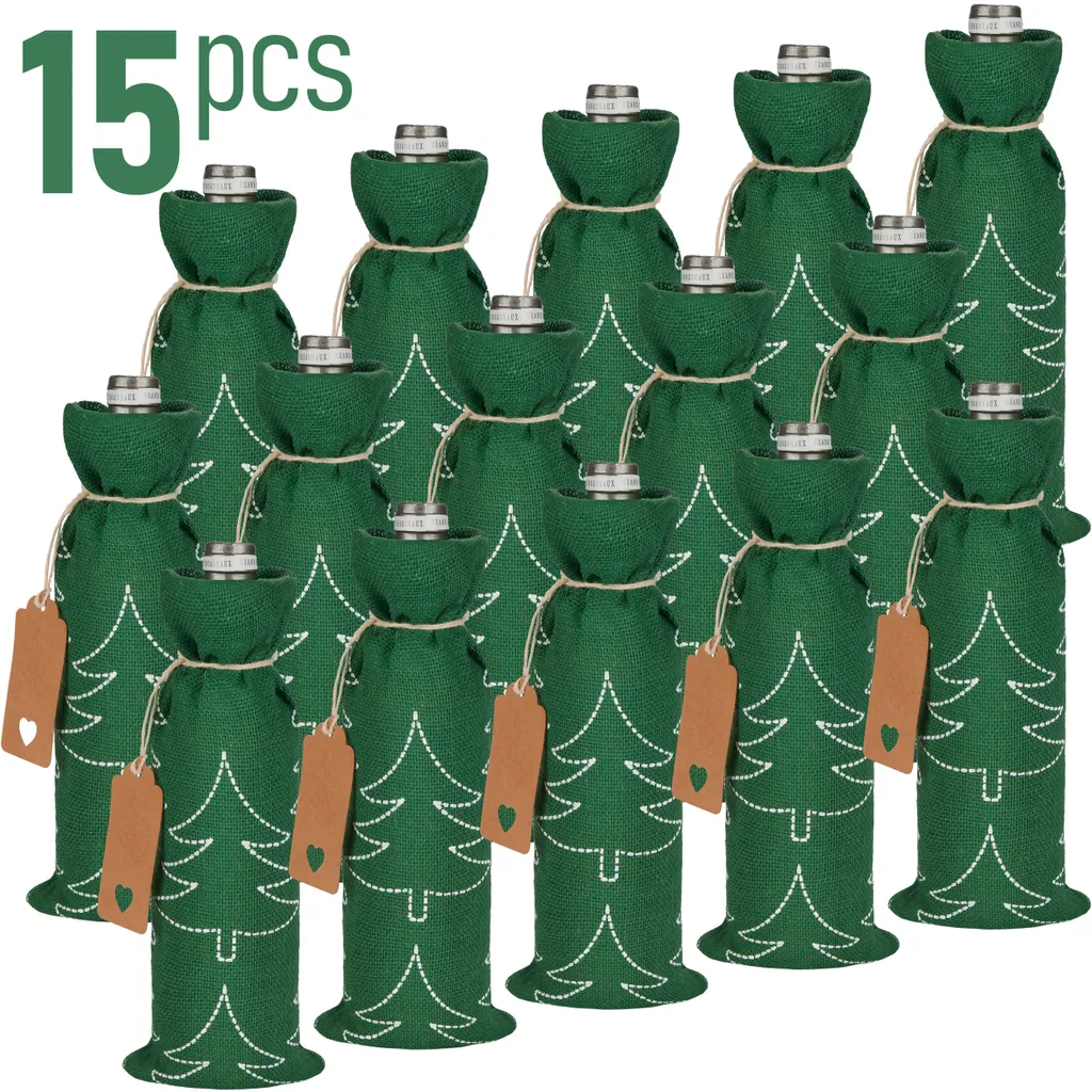 4 pezzi di sacchetti per posate per posate per albero di Natale, per