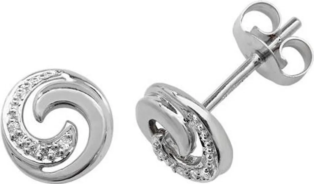 Boucles d'Oreilles Or Blanc et Diamant : Bijou Hypoallergénique et Chic