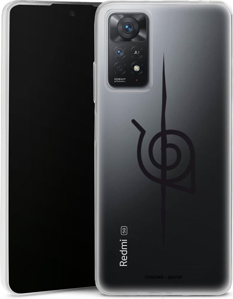 DeinDesign Slim Hülle für Xiaomi Redmi Note 11 Pro 4G Silikon Case Ultra Dünn Handyhülle Naruto Shippuden Sasuke Konoha