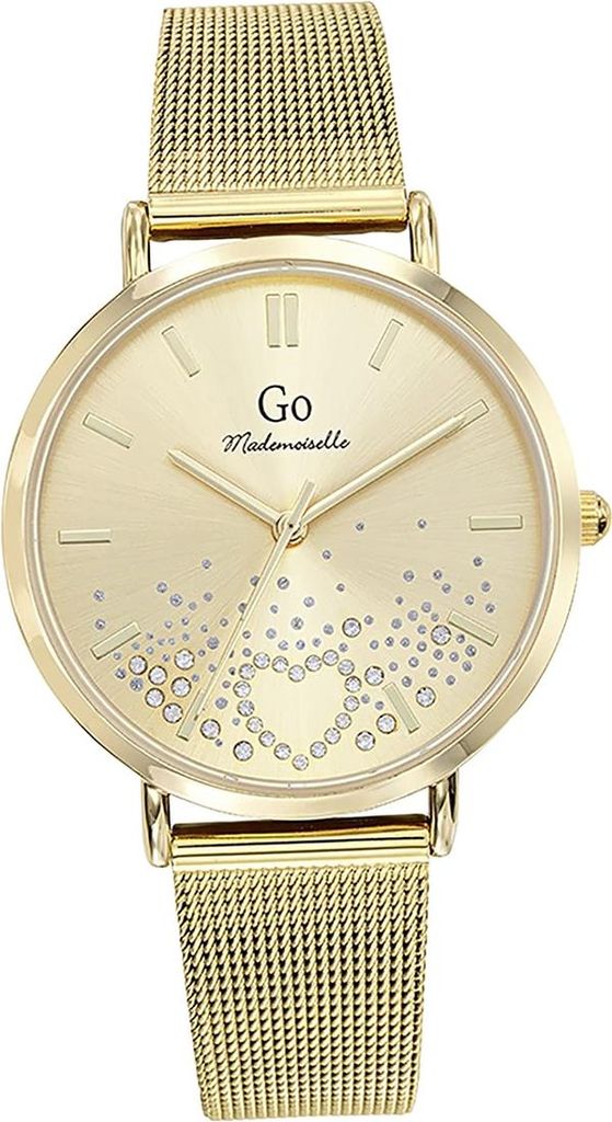 Girl Only Edelstahl Damen Uhr Analog Quarzuhr Armband gold Mademoiselle D2UGO695603