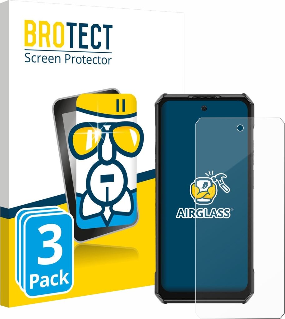 3x BROTECT Schutzglas für Ulefone Armor 30 Pro Schutzfolie Panzer Folie Glas Display Schutz klar