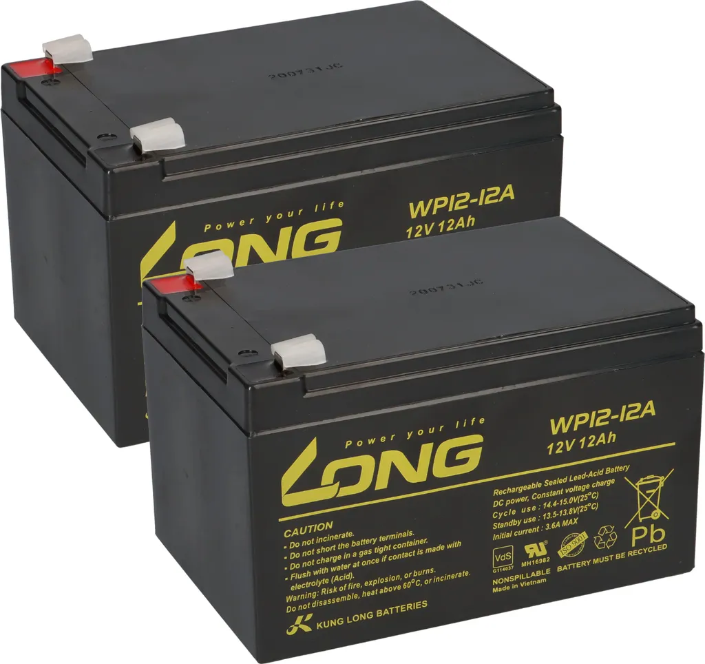 Batterie AGM 24V 12Ah pour Scooter - Pack Double Intensité et Longue Durée
