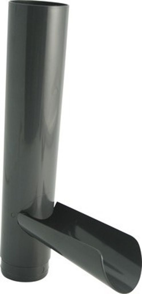 Marley Wasserablaufklappe Kunststoff Anthrazitgrau RAL 7016 NW 53 mm