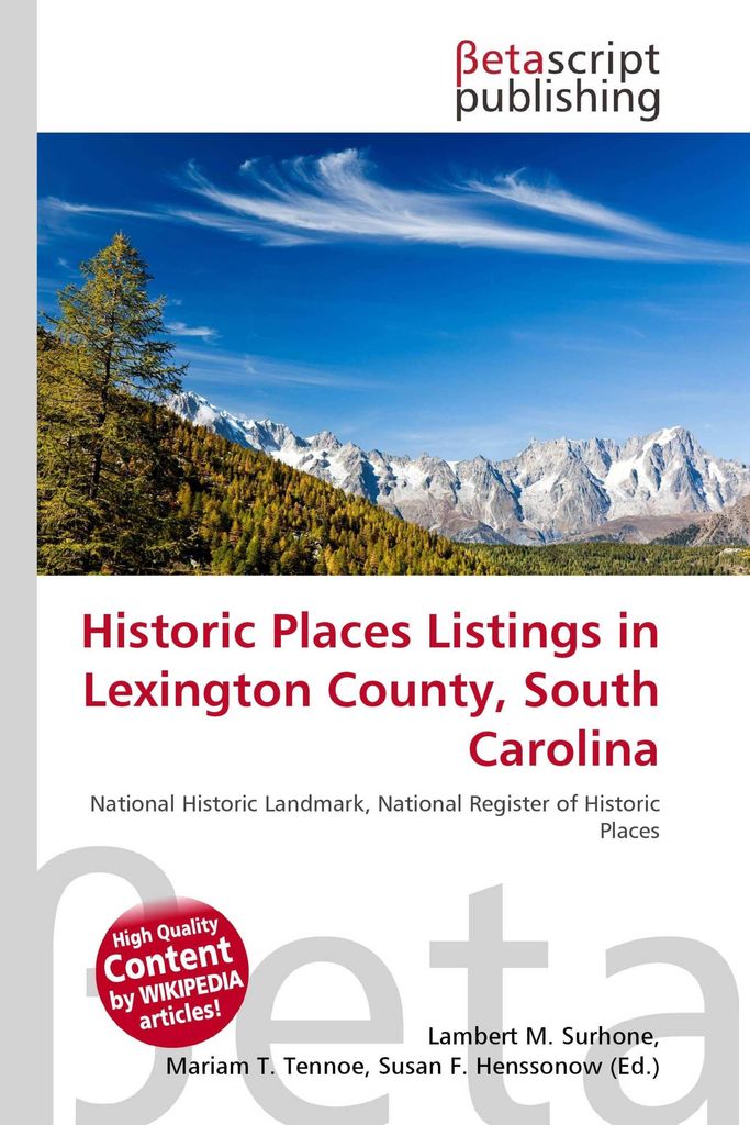 Historic Places Listings in Lexington County, South Carolina