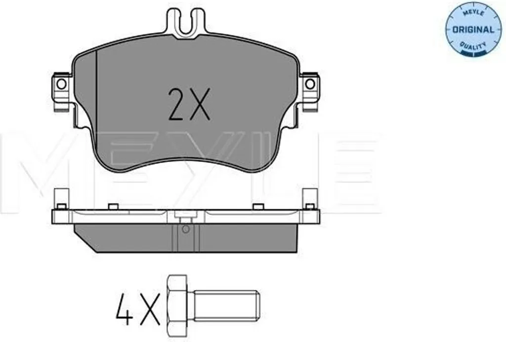 Plaquettes de frein avant pour Mercedes W176 et W246 MEYLE 025