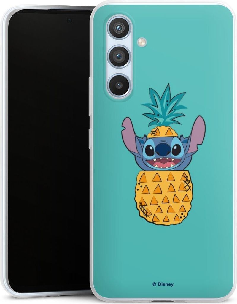 DeinDesign Slim Hülle für Samsung Galaxy A54 5G Silikon Case Ultra Dünn Handyhülle Ananas Disney Lilo & Stitch