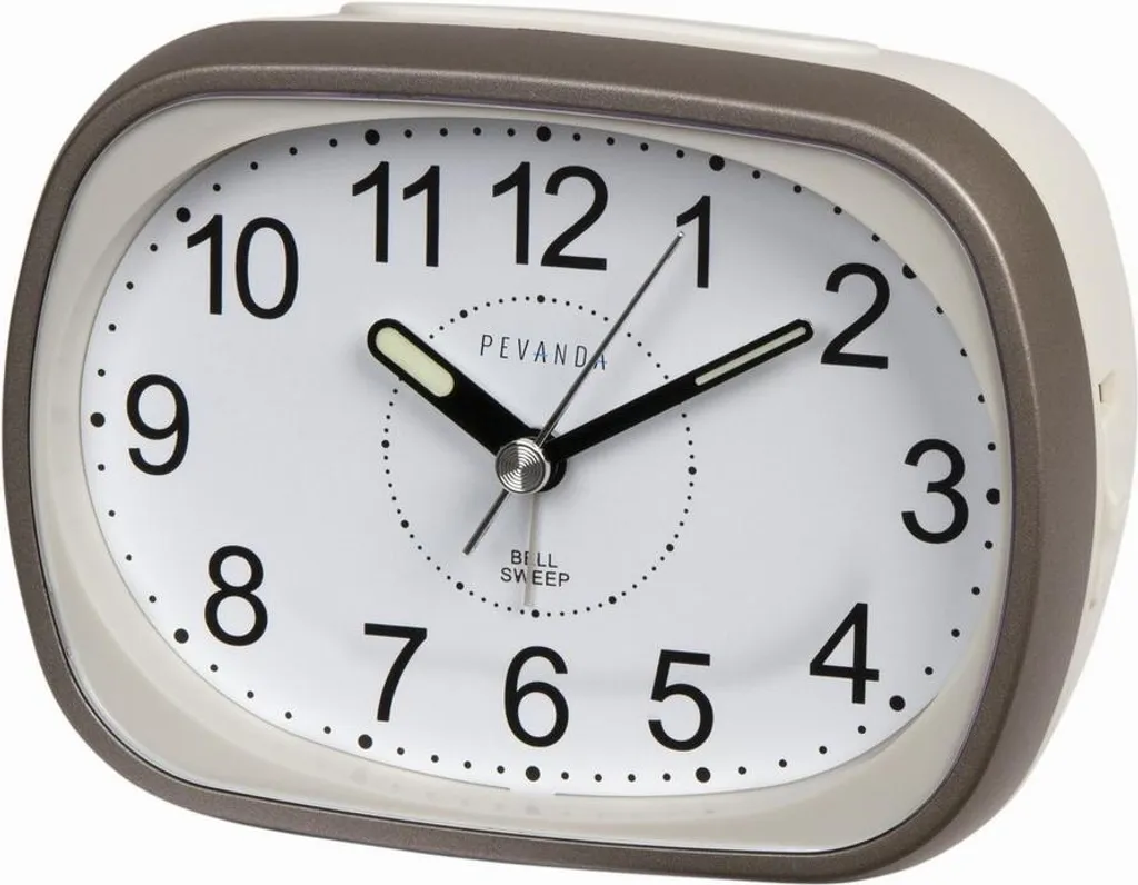 Réveil de Voyage Blanc Pevanda - Horloge Légère pour Vacances et Bureau
