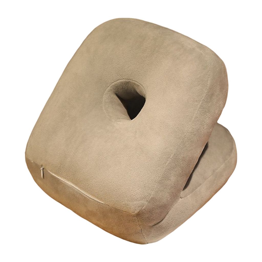 Nickerchen Kissen Schöne, gemütliche, weich ergonomische PP-Baumwoll-Cartoon doppelseitige Wurfkissen Plüschkissen täglich-F