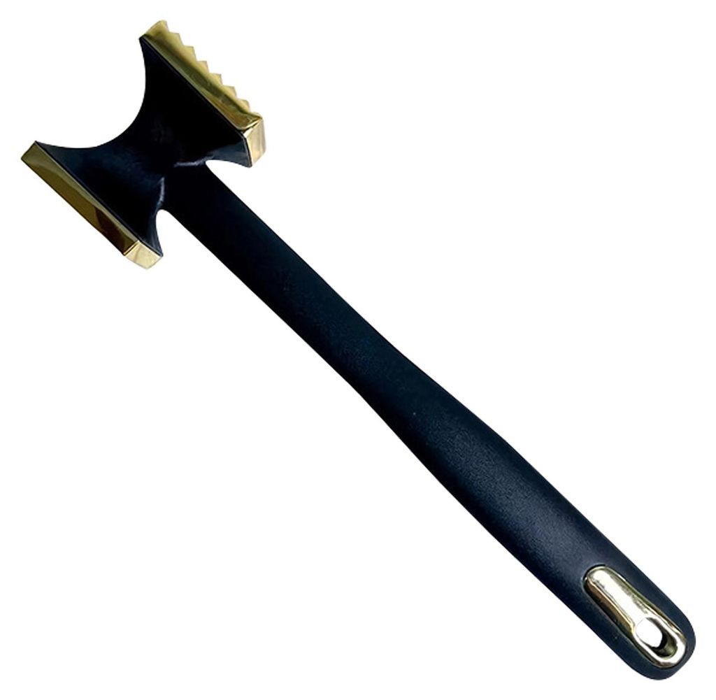 Fleischklopfer aus Zinklegierung mit doppelseitigem, strukturiertem Fleischhammer zum schnellen Aufbrechen von faserigem Gewebe in der Küche