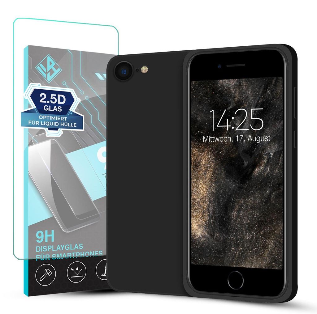 Hülle für Apple iPhone 7 / 8 / SE 2020 mit 9H Displayglas Produktbild 