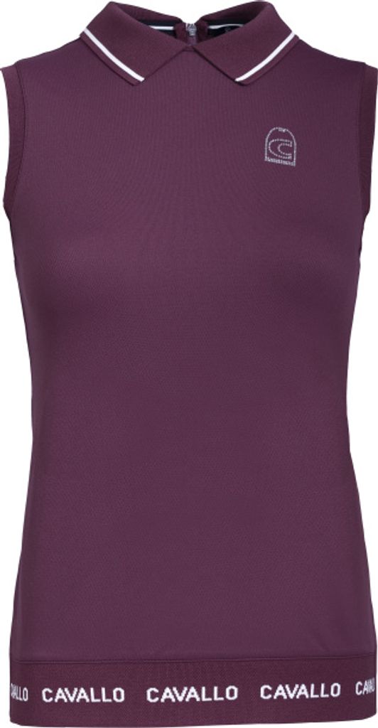 Cavallo DRIFA Polo Top dark raspberry FS 2022, Größe:42