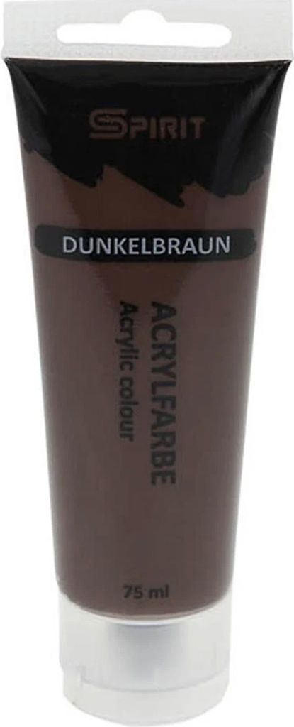 Spirit Acrylfarbe 75 ml, Farbe:Dunkelbraun