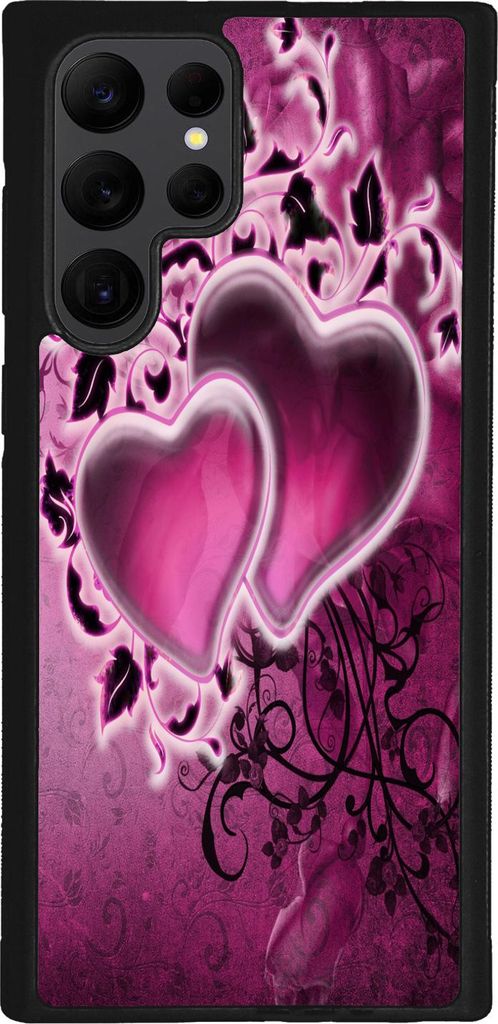TPU Silikon Hülle für Samsung Galaxy S22 ULTRA Handy Cover Case Schutzhülle Handyhülle Bumper MOTIV 35 Herzen