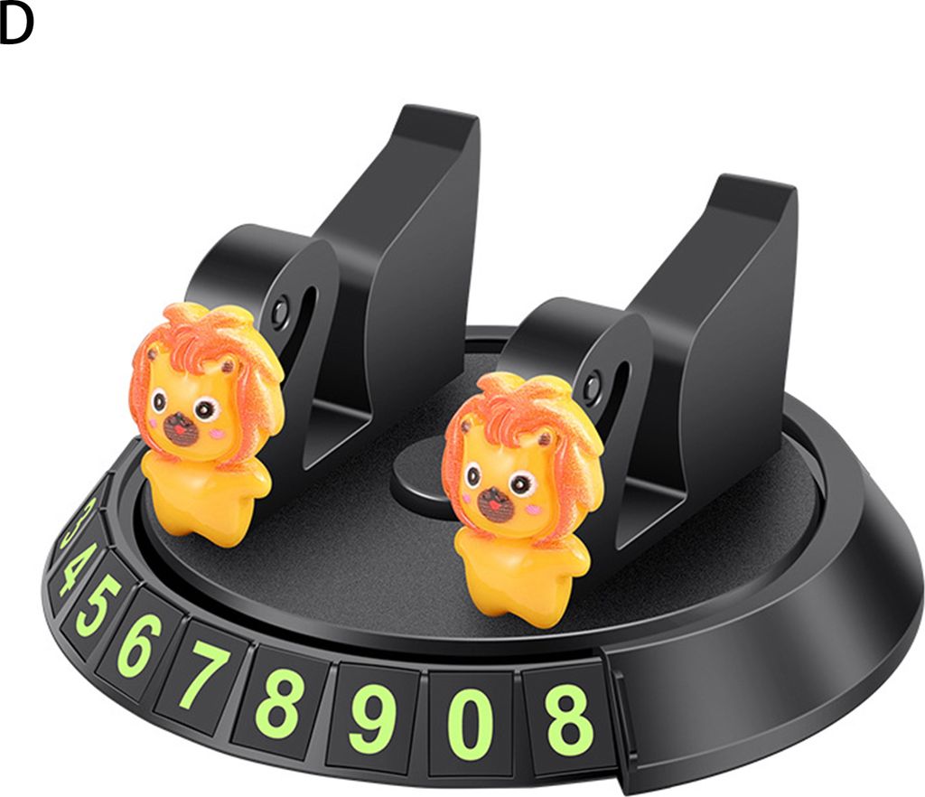 1 Set Armaturenbrettauto -Telefonhalter 360 Grad Rotation Luminous Display -Nummer versteckter Modus Temporärer Parkschild Stoppschilder Halten Si...