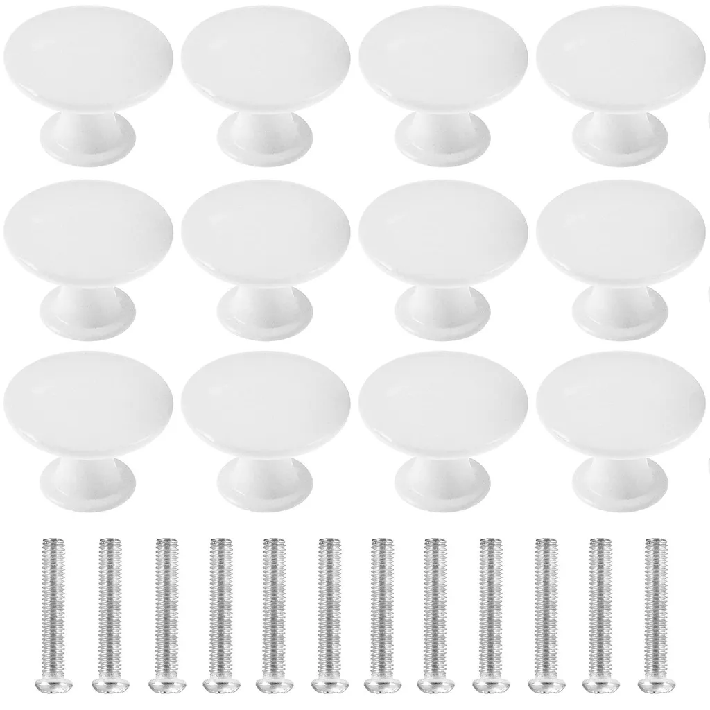 Boutons de porte laiton vieilli 30mm rustiques pour cuisine et buffet