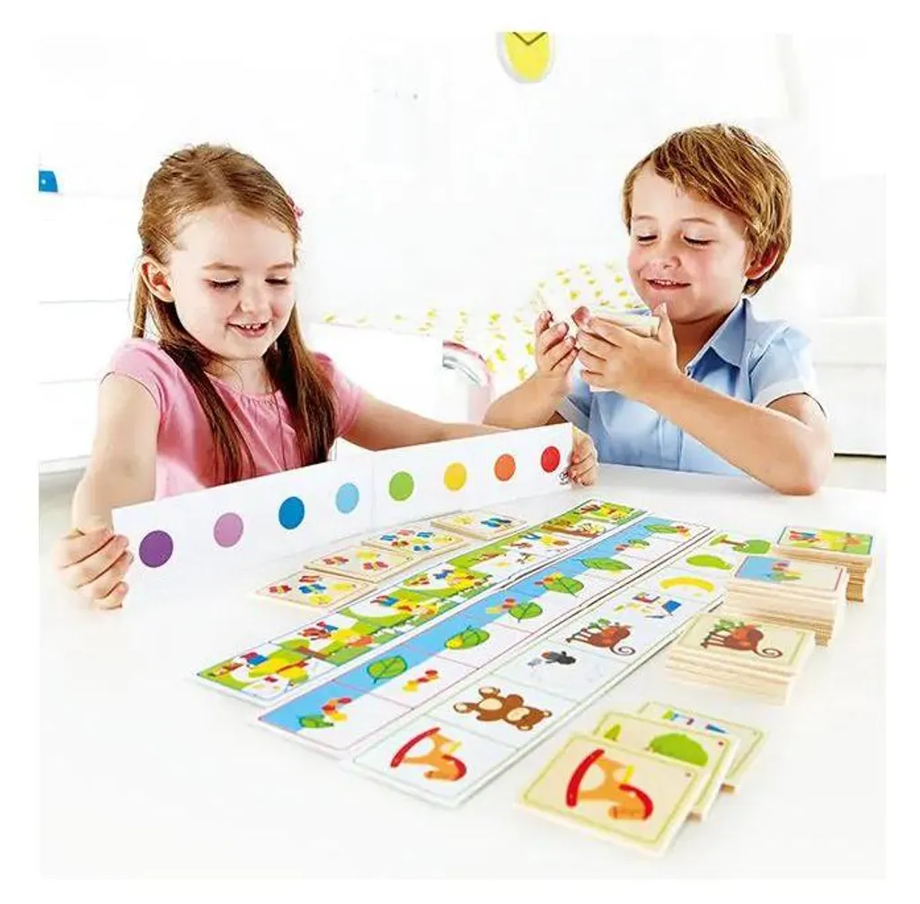 Séquence d'histoires Hape E6315 : Matériel Éducatif en Bois et Logique