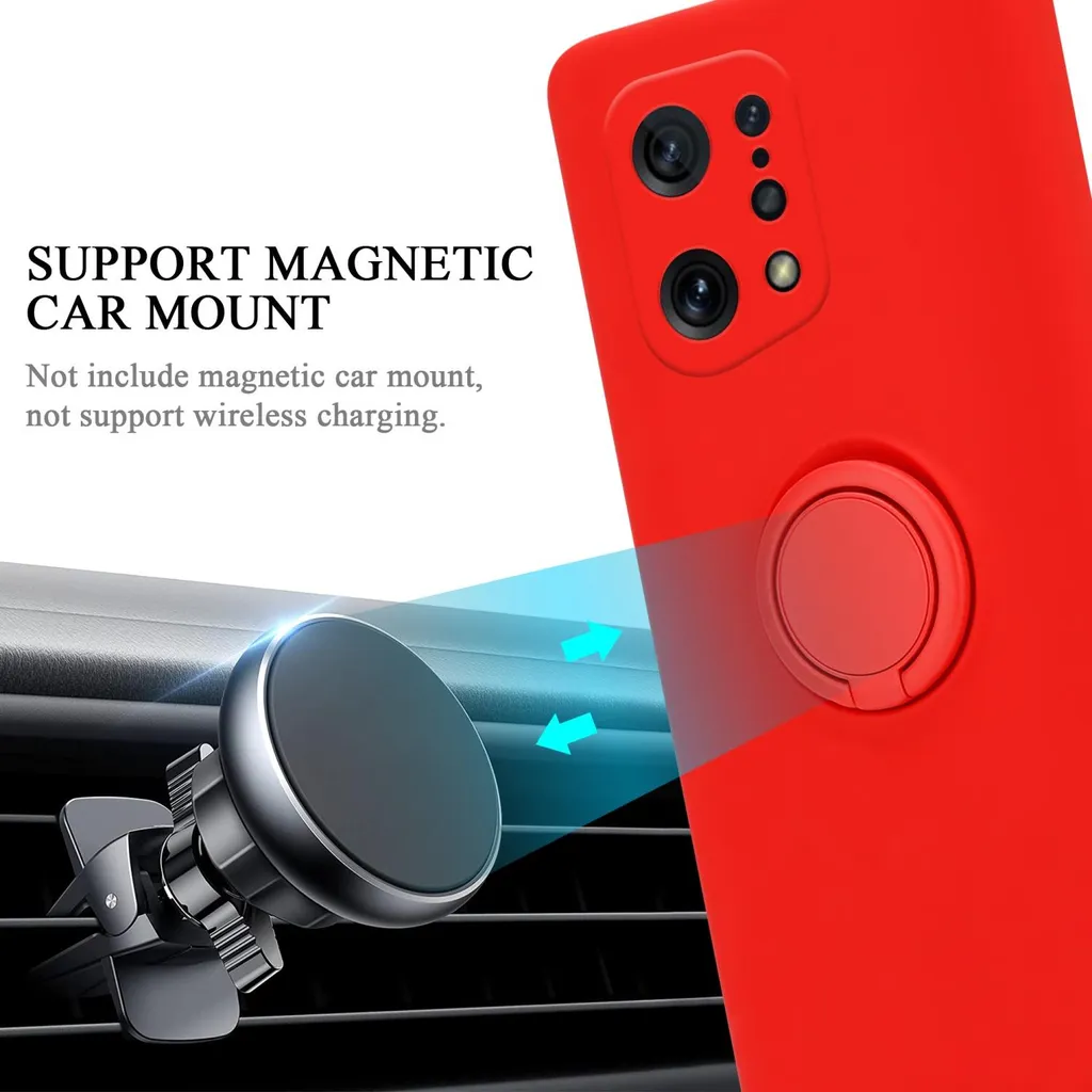 Cadorabo Custodia per Oppo FIND X5 Custodia protettiva in rosso Custodia per telefono cellulare Custodia TPU Cover - 9