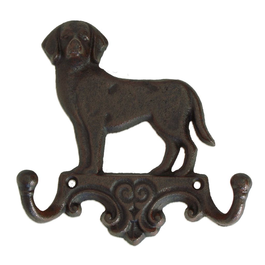 Hund Kleiderhaken aus Gusseisen Produktbild 