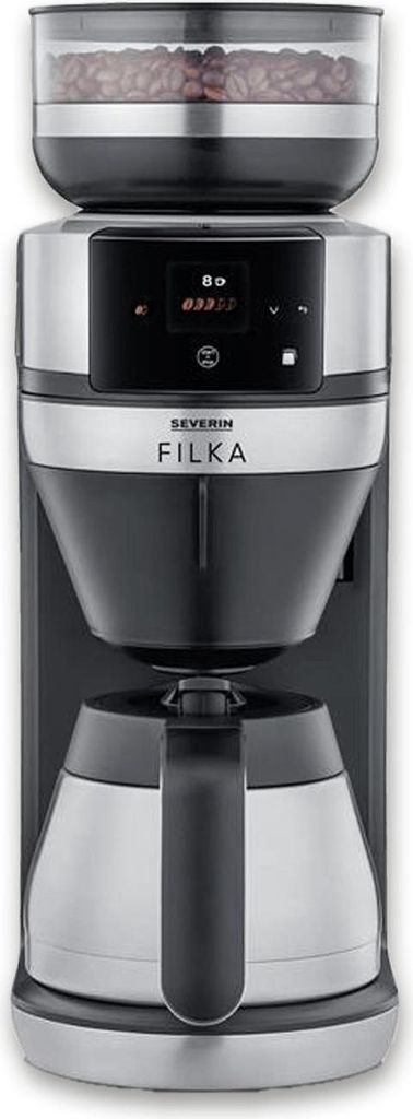 Severin Filterkaffee-Vollautomat FILKA KA 4853 gebürstetmattschwarzsilber