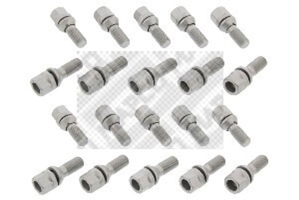 20x MAPCO Radschraube M12 x 1,25 24mm für OPEL Crossland X (P17) 95300