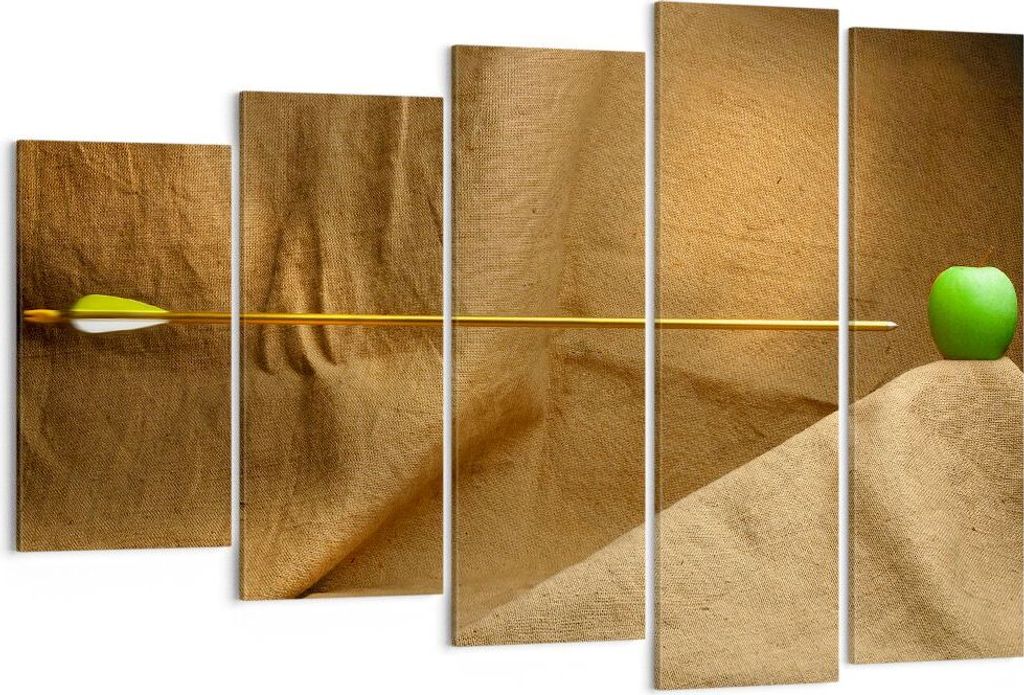 Bild auf Leinwand - Leinwandbild - Pfeile Holz Schießen Wettbewerbe - 150x100cm - Wand Bild - Wanddeko - Leinwanddruck - Bilder - Kunstdruck - Lei...