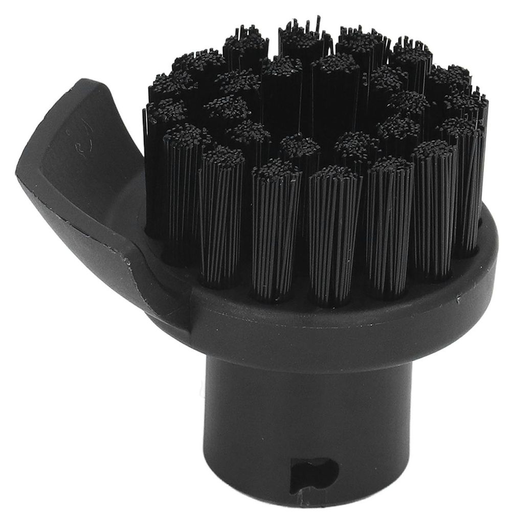 Dampfreiniger-Rundbürste, schwarze harte Borsten, Reinigungsersatz mit Schaber für Karcher SC1, SC2, SC3