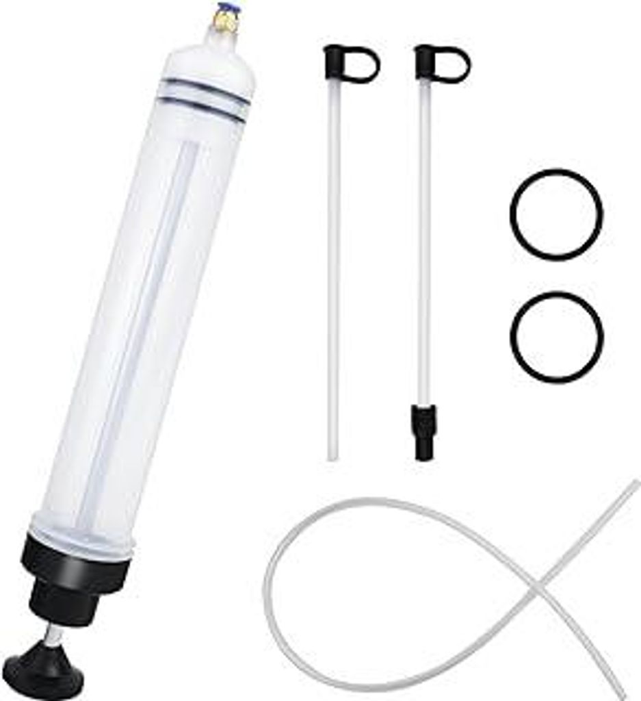 500ml Ölabsaugpumpe, Ölpumpe Handpumpe mit Füllstandanzeige, Ölspritze Auto, Flüssigkeitsabsauger und Füllpumpe, für Motor, Bremsflüssigkei...